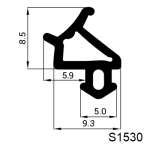 Uszczelka do stolarki okiennej S1530 EPDM - obrazek 2