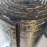 Pianka wygłuszająca kauczukowa z aluminium samoprzylepna 19 mm