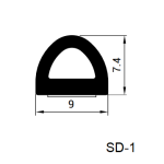 Uszczelka samoprzylepna SD-1 9x7.4mm