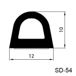 Uszczelka samoprzylepna SD-54 12x10mm