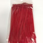 Opaski kablowe 200x4,8mm Czerwone