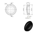 Zaślepka fi 25mm 11027 - obrazek 2