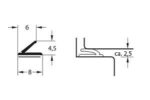 Uszczelka samoprzylepna S 9168aK 8x4,5mm