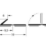 Uszczelka samoprzylepna S 9200-10a 19x6mm