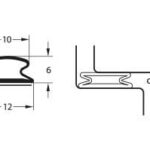 Uszczelka samoprzylepna S 9216K 12x6mm