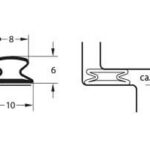 Uszczelka samoprzylepna S 9414 10x6mm