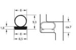Uszczelka samoprzylepna S 9612a 8,5x9,3mm