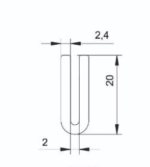Uszczelka krawędziowa AR1374 - 2mm - obrazek 2
